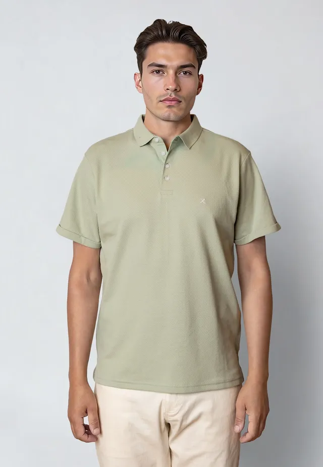 clean-cut-copenhagen-silkeborg-polo-herren-desert-sage image 1
