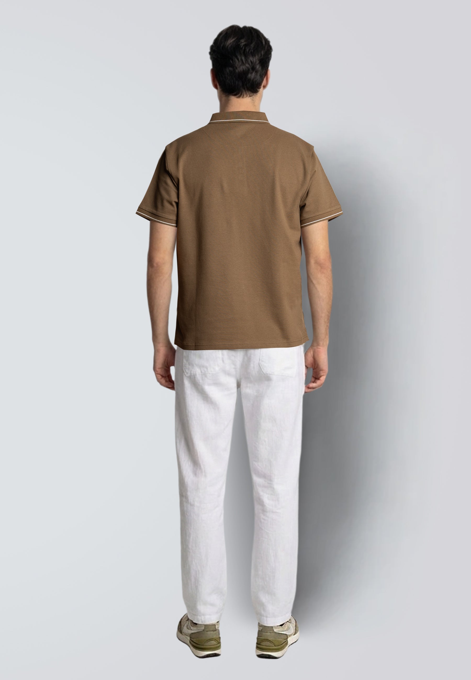 clean-cut-copenhagen-raphael-polo-shitake-stretch image 5