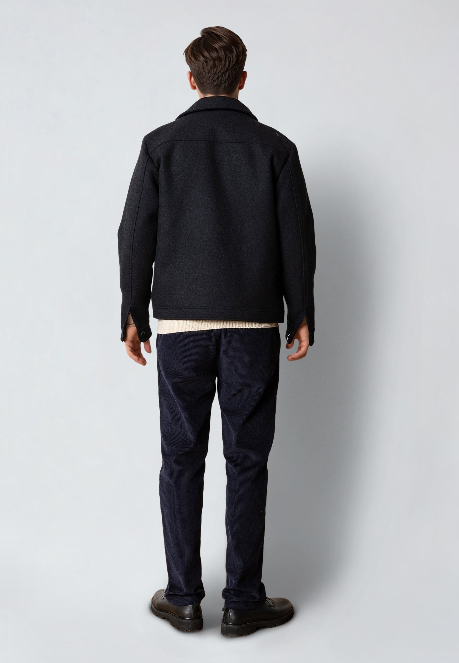 clean-cut-copenhagen-luke-wool-jacke-dark-navy-wollmix image 5
