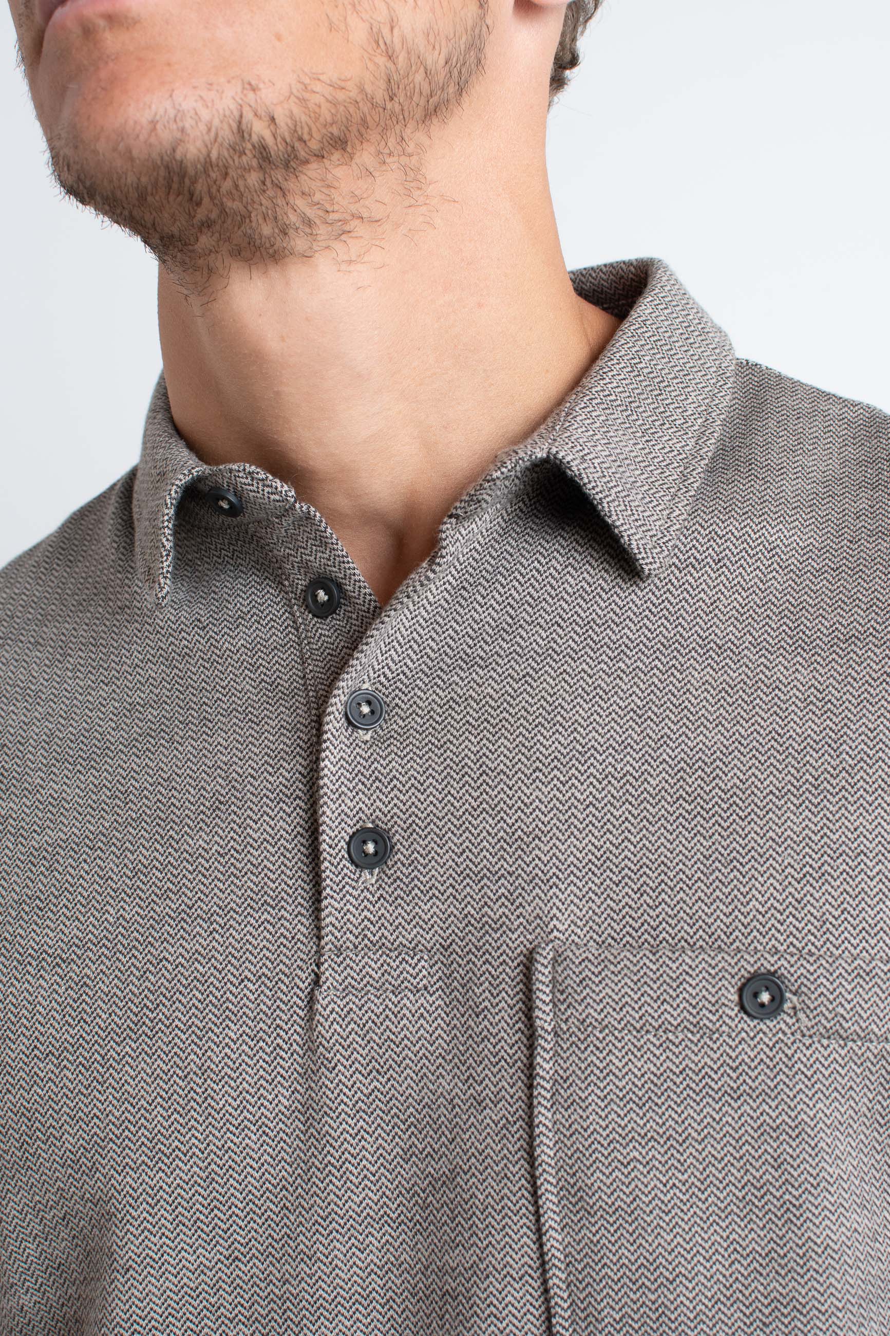 clean-cut-copenhagen-andy-xo-langarm-polo-sand-mix image 3