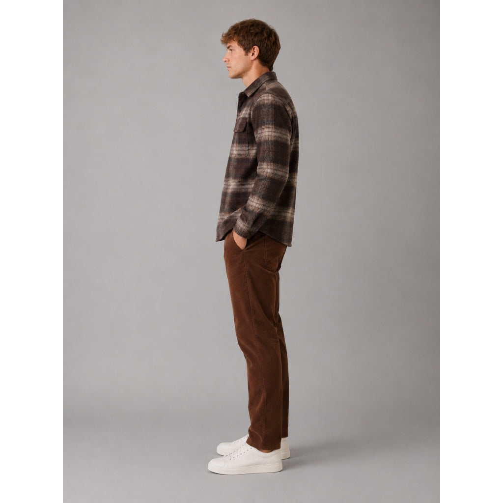 clean-cut-copenhagen-richard-overshirt-braun-kariert-wolle image 5