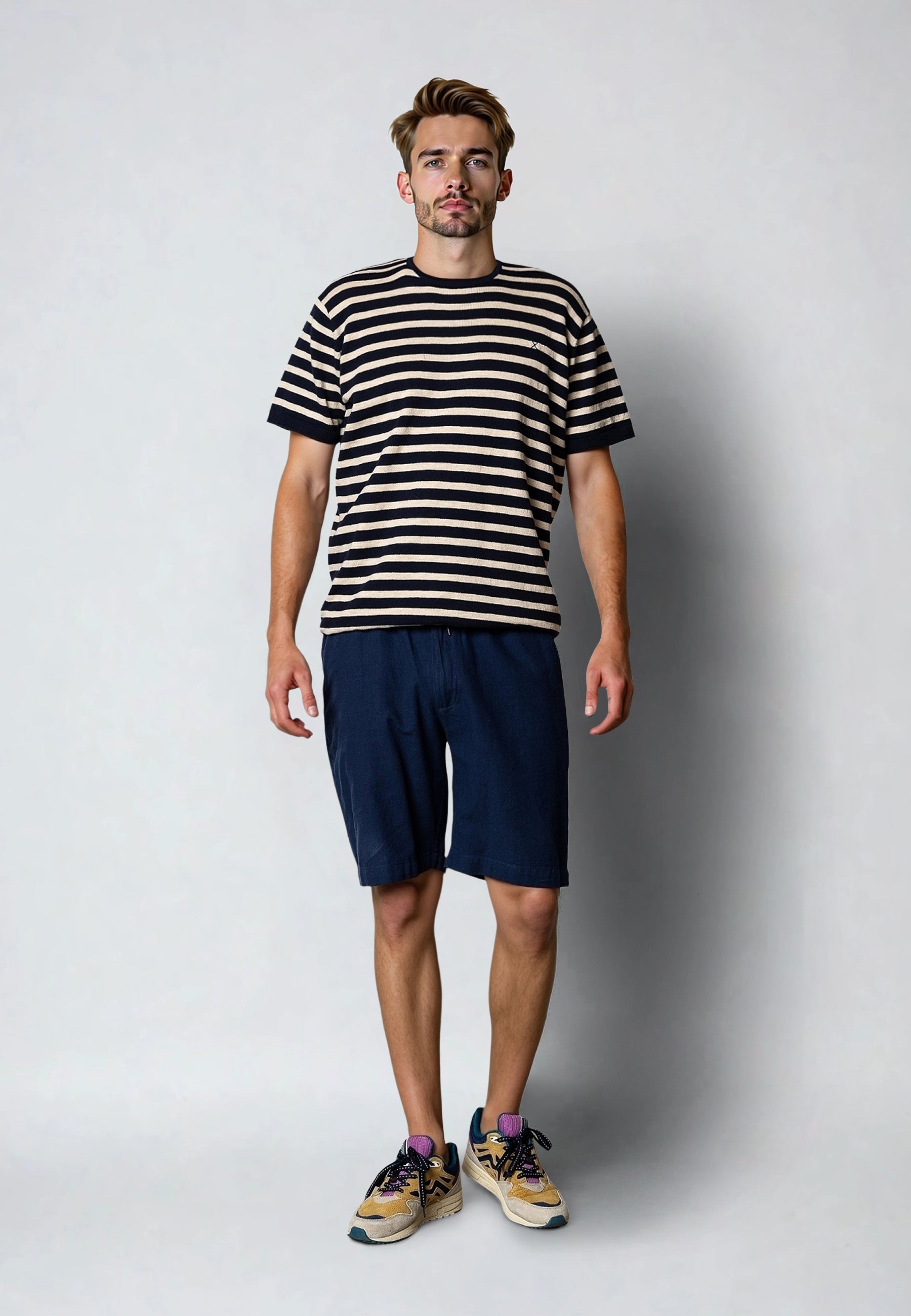 clean-cut-copenhagen-barcelona-shorts-navy-leinen image 2