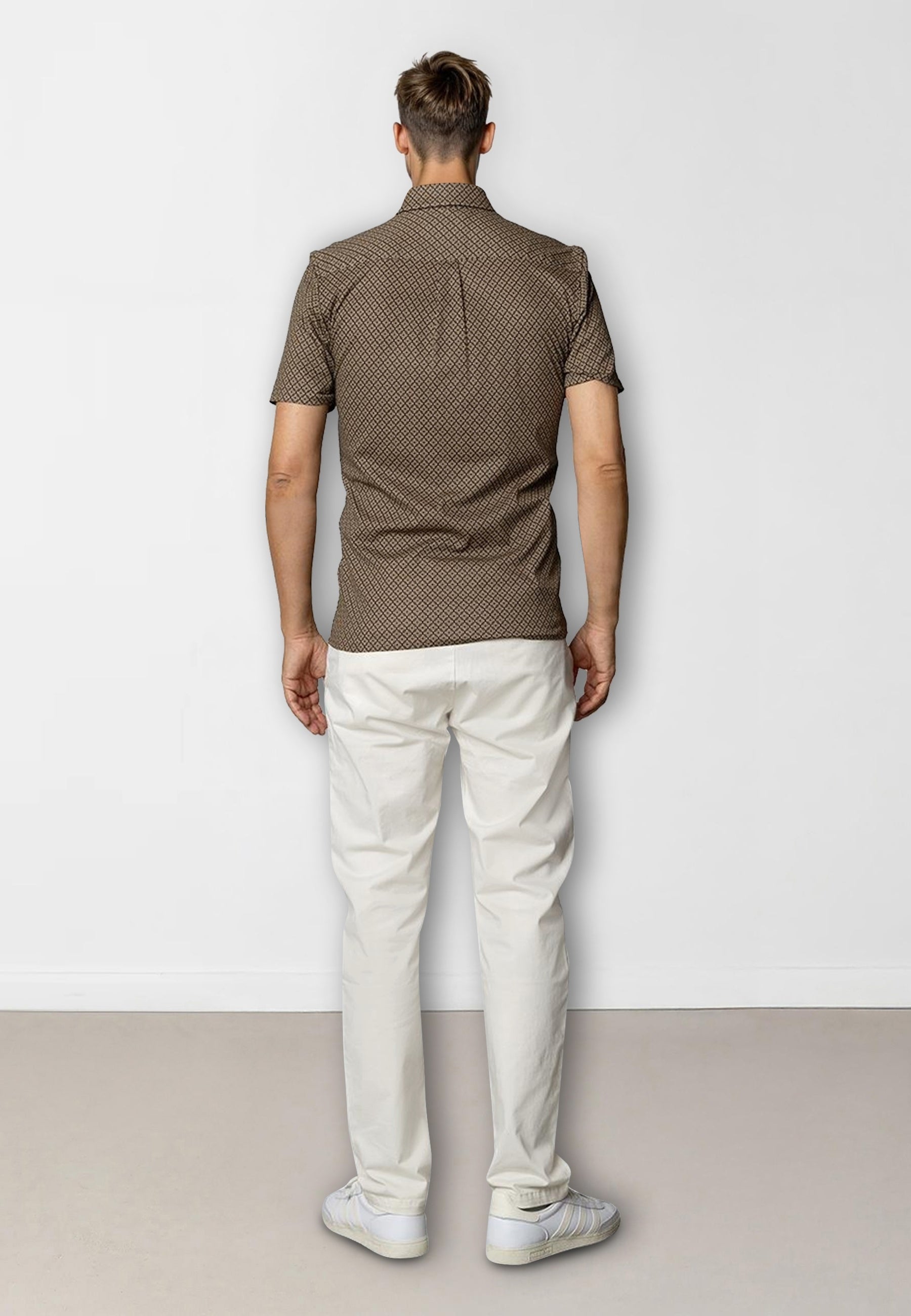 clean-cut-copenhagen-clean-formal-aop-kurzarmhemd-braun-l-stretch image 4