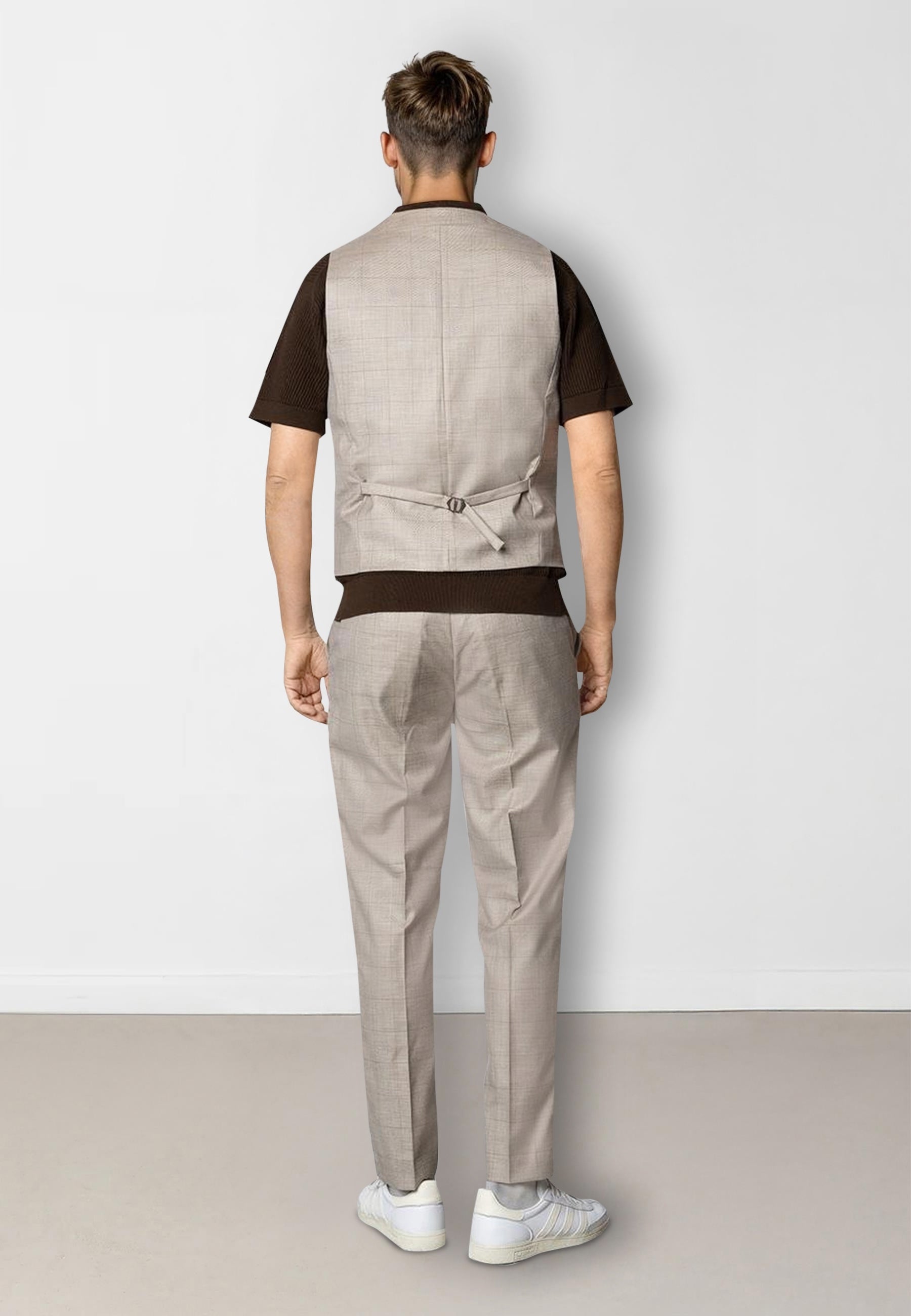clean-cut-copenhagen-mateo-weste-herren-braun-karo-melange image 5