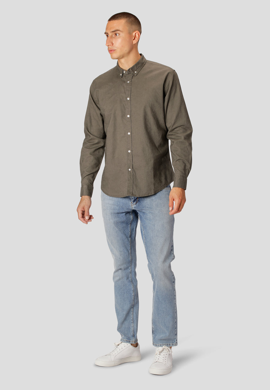 clean-cut-copenhagen-cotton-linen-hemd-dusty-green-herren-leicht image 3