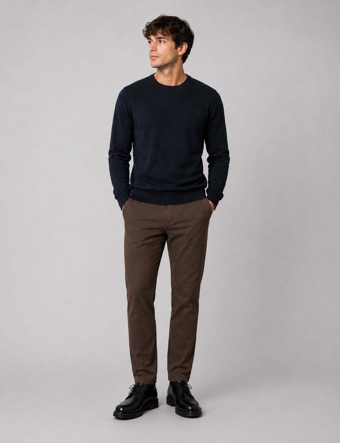 clean-cut-copenhagen-brendon-jersey-pants-hose-dunkelbraun-stretch image 3