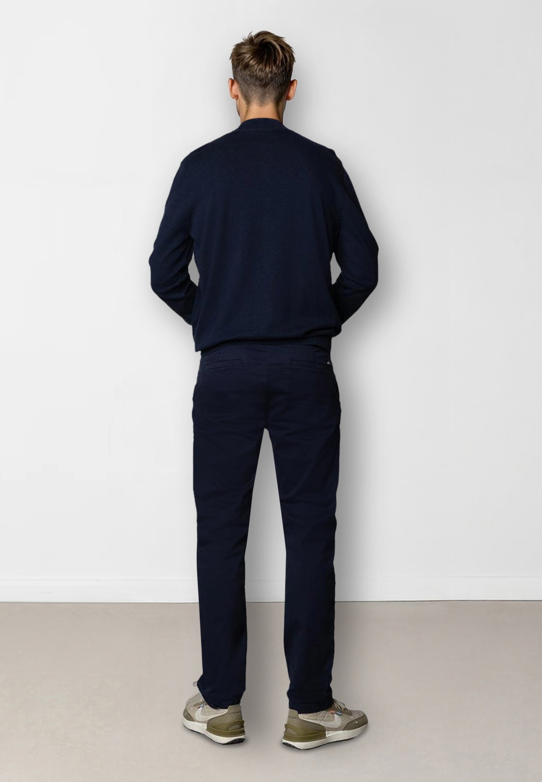 clean-cut-copenhagen-claude-half-zip-strickpullover-navy-melange image 4