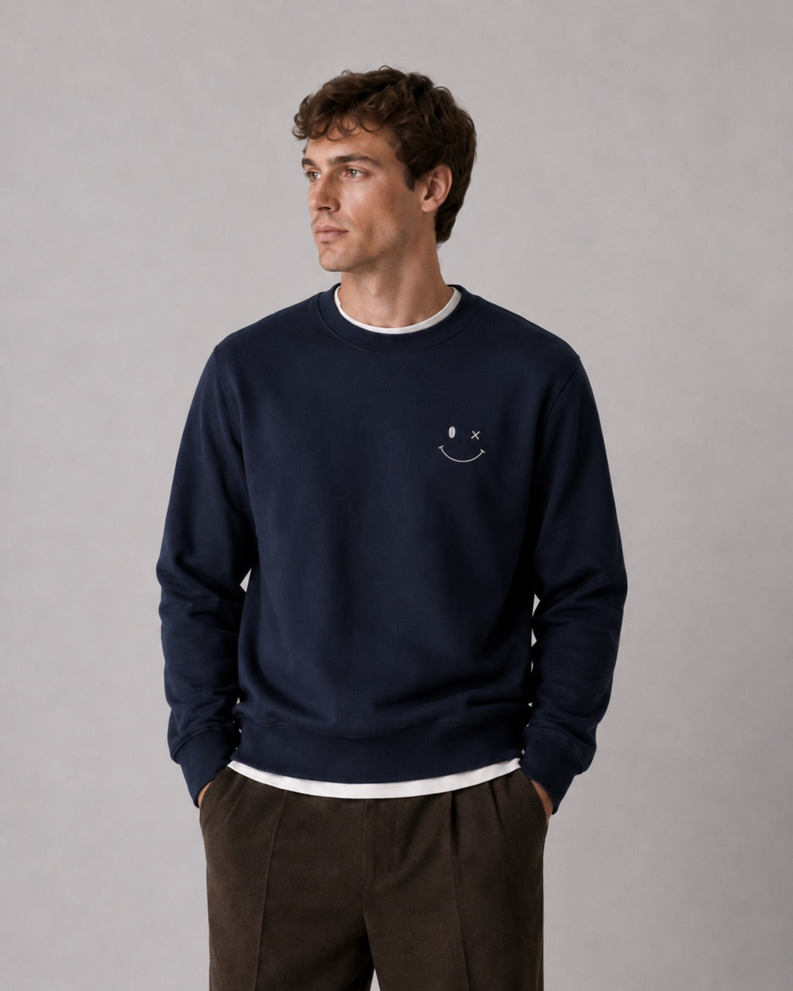 clean-cut-copenhagen-patrick-sweatshirt-navy-herren image 1