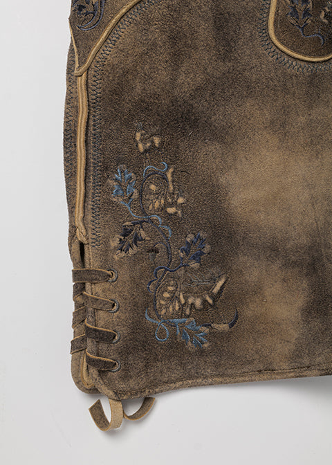 beckert-karwendel-wildbock-lederhose-kurz-tabacco-blau image 6