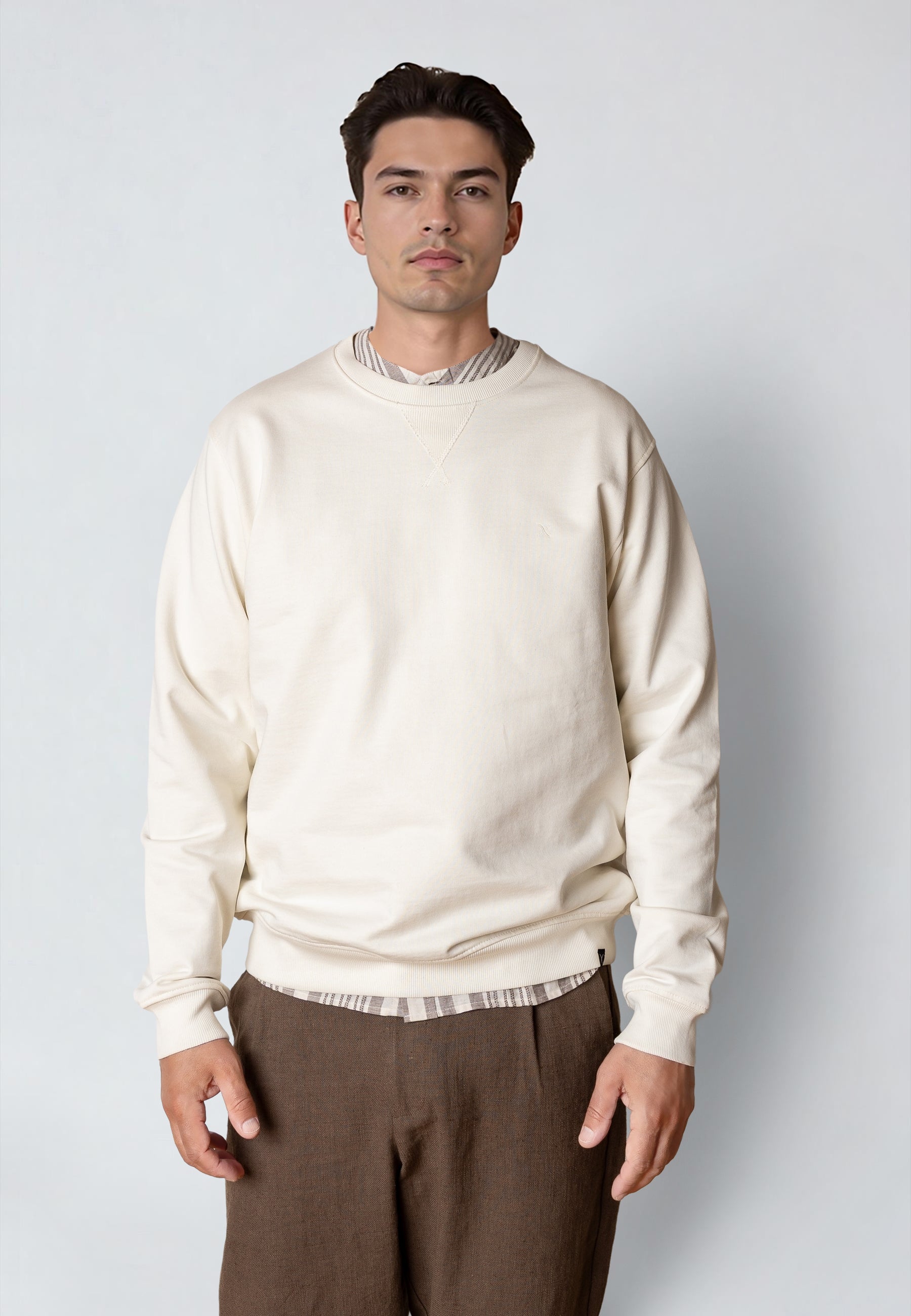 clean-cut-copenhagen-stable-sweatshirt-herren-ecru-400g image 2