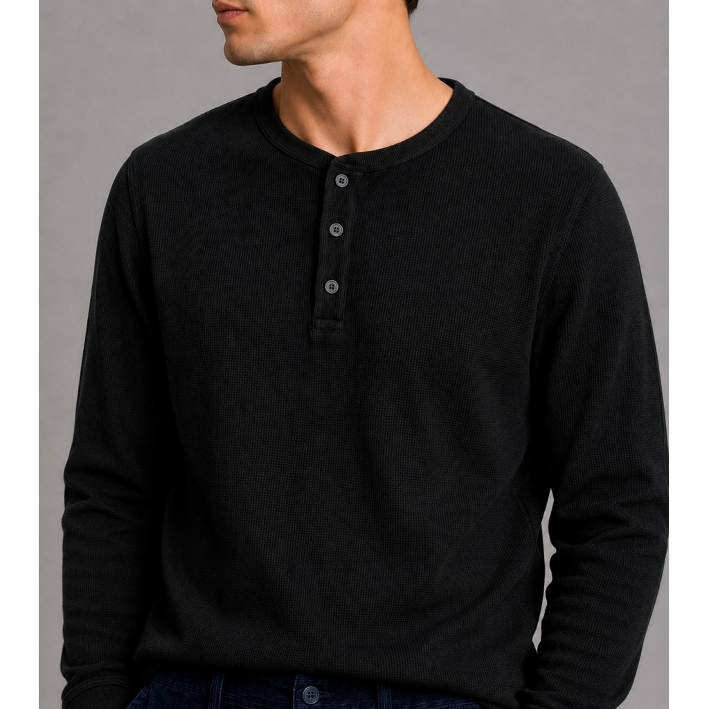 clean-cut-copenhagen-cal-grandad-langarmshirt-schwarz-regular-fit image 2