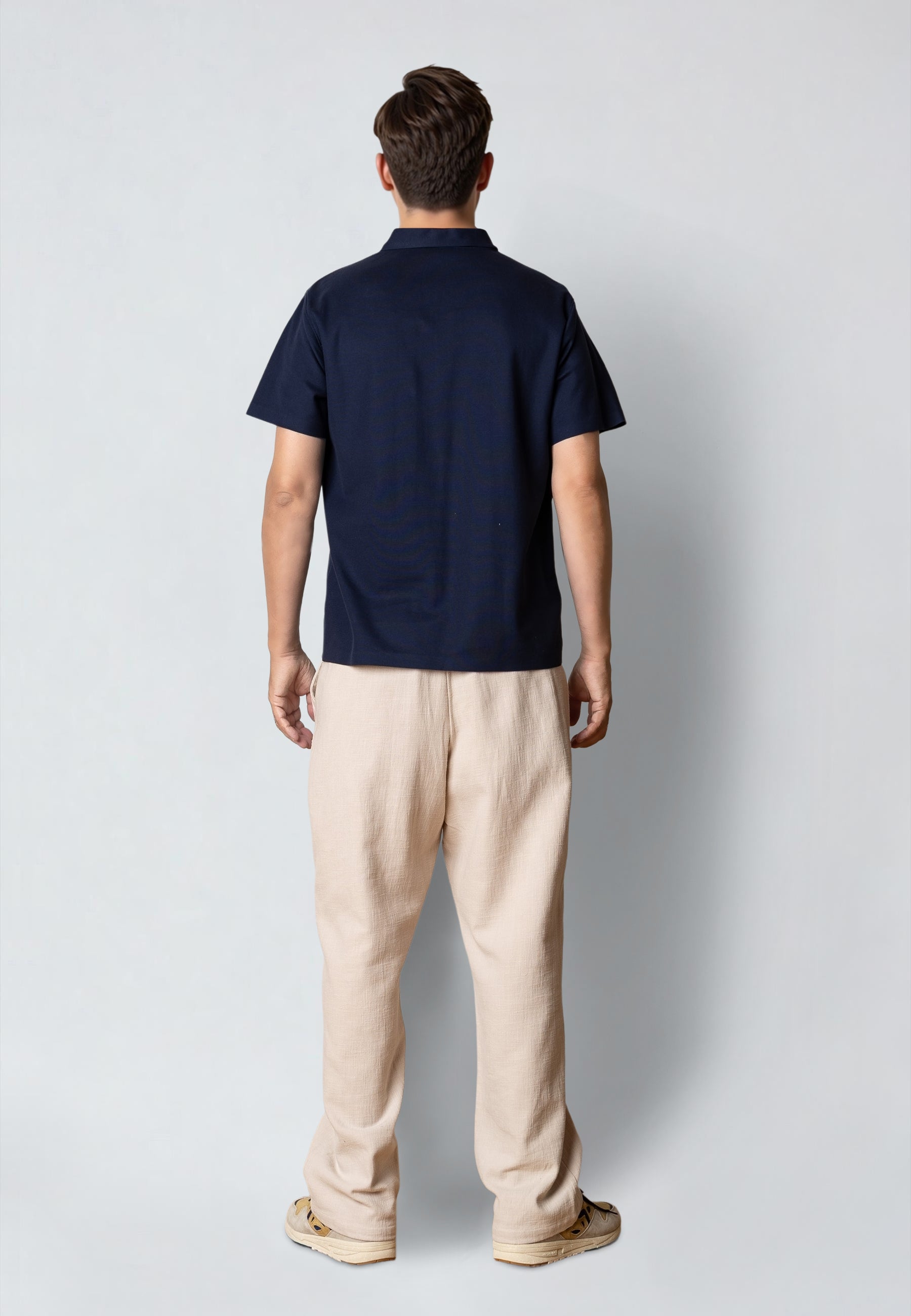 clean-cut-copenhagen-joss-zip-polo-navy-baumwolle-piqu image 4