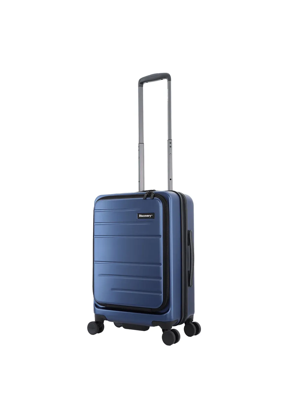discovery-patrol-hartschalenkoffer-handgep-ck-s-blau-front-ffnung image 1