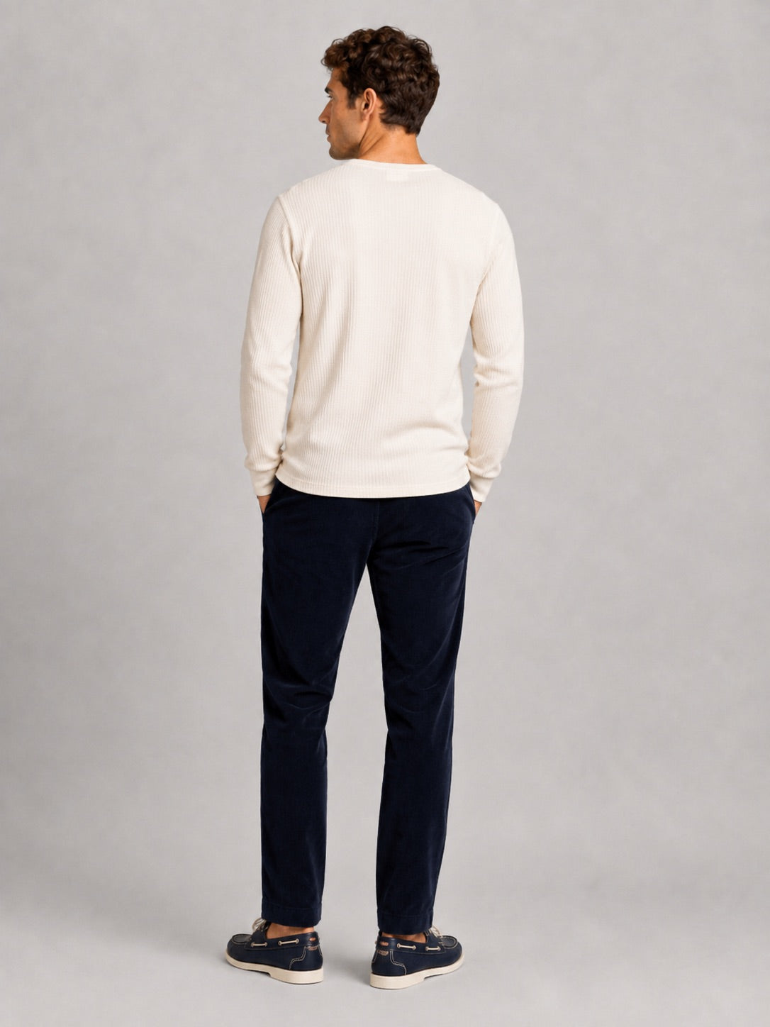clean-cut-copenhagen-cal-grandad-langarmshirt-ecru-melange image 4