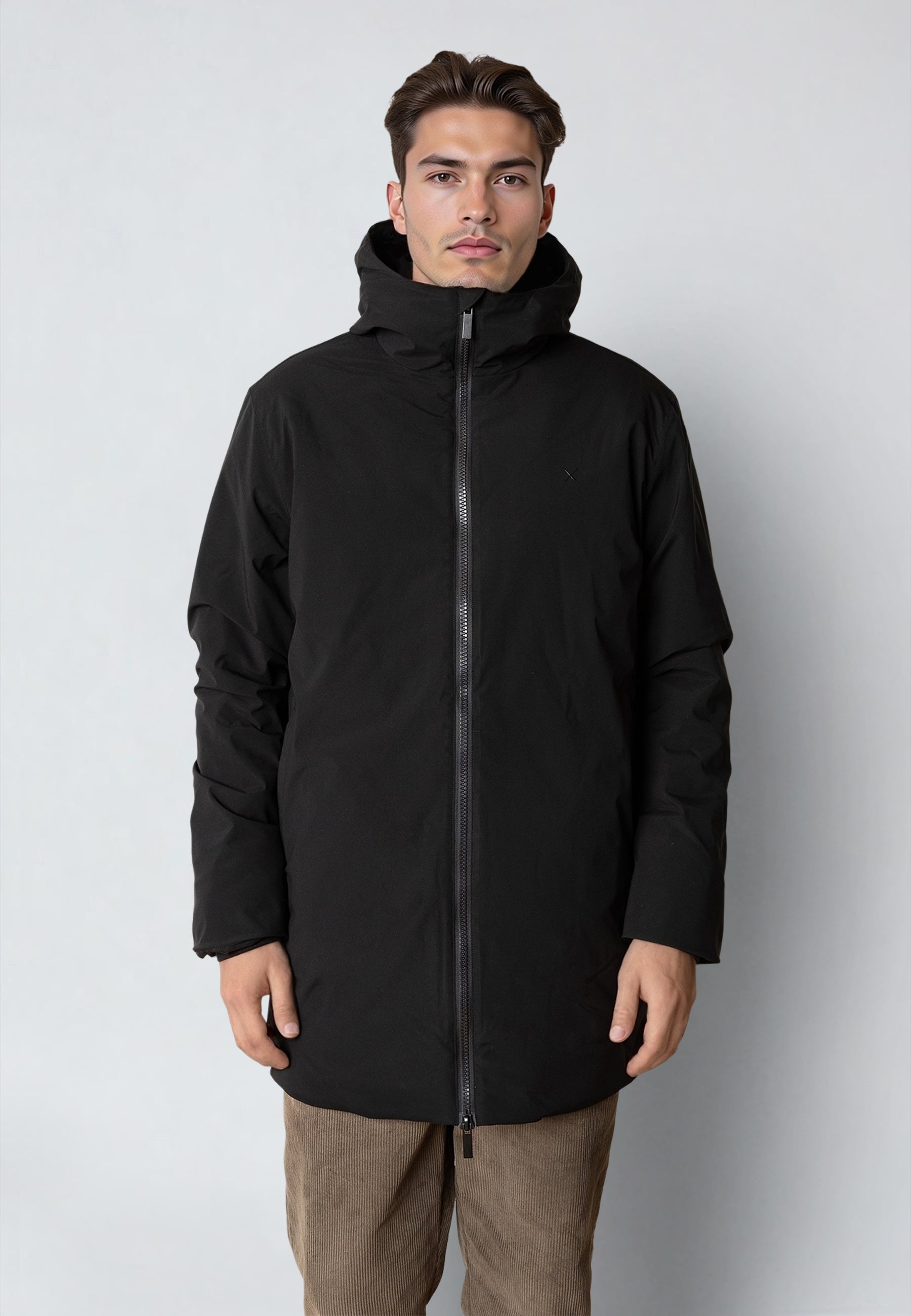 clean-cut-copenhagen-rasmus-parka-herren-schwarz-wattiert image 1