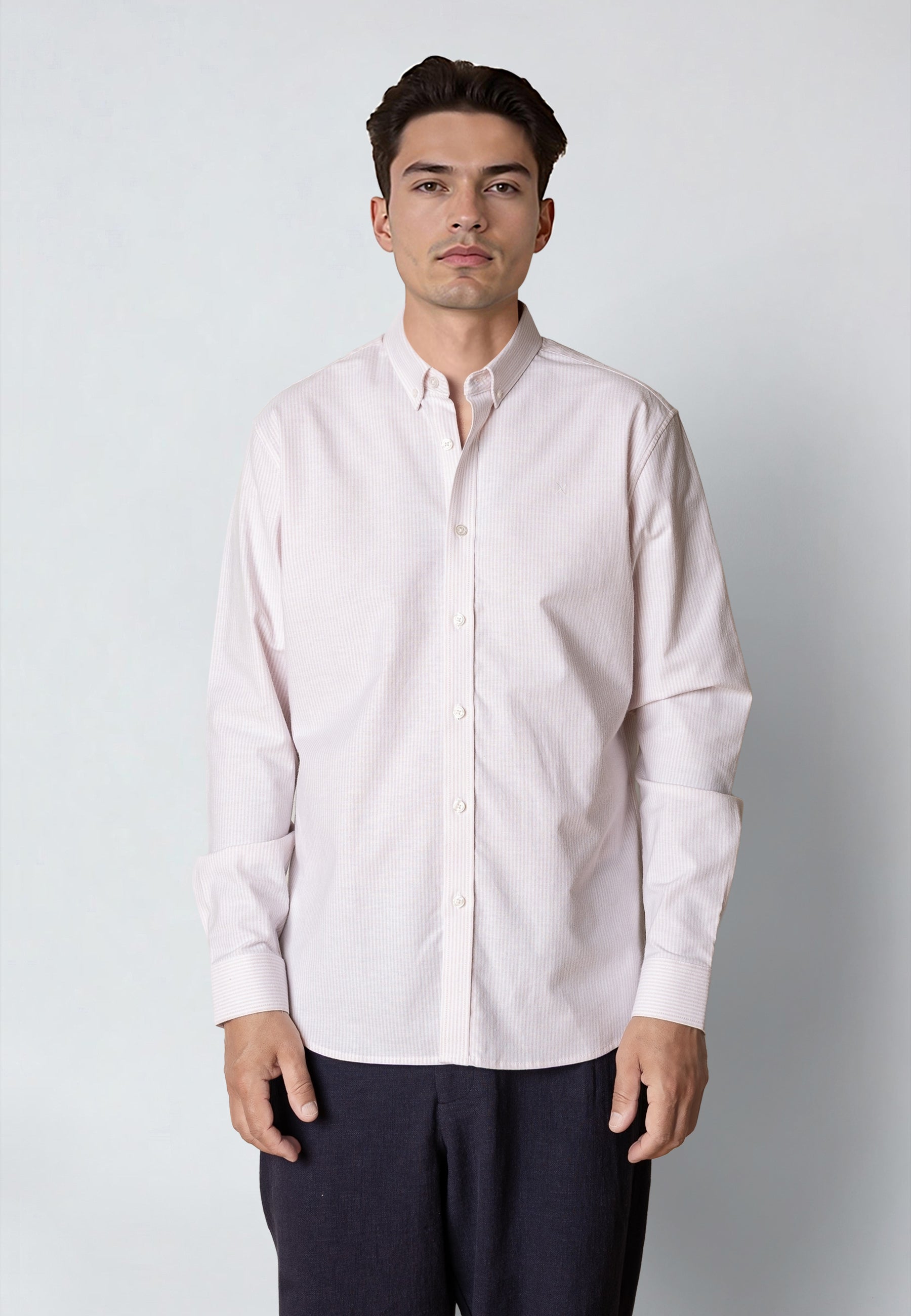 clean-cut-copenhagen-oxford-hemd-herren-violet-ice-gestreift image 2