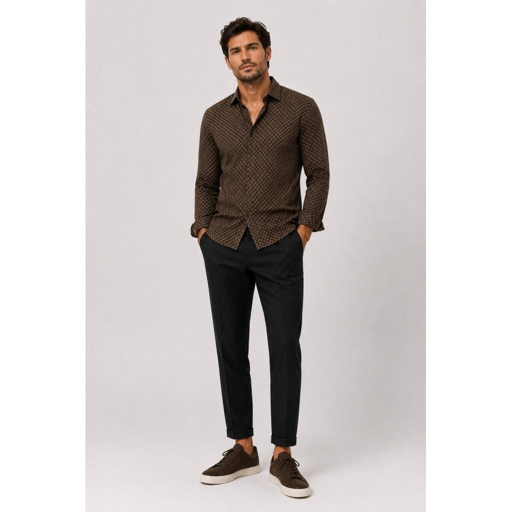 clean-cut-copenhagen-formal-jerseyhemd-dark-brown-herren image 3