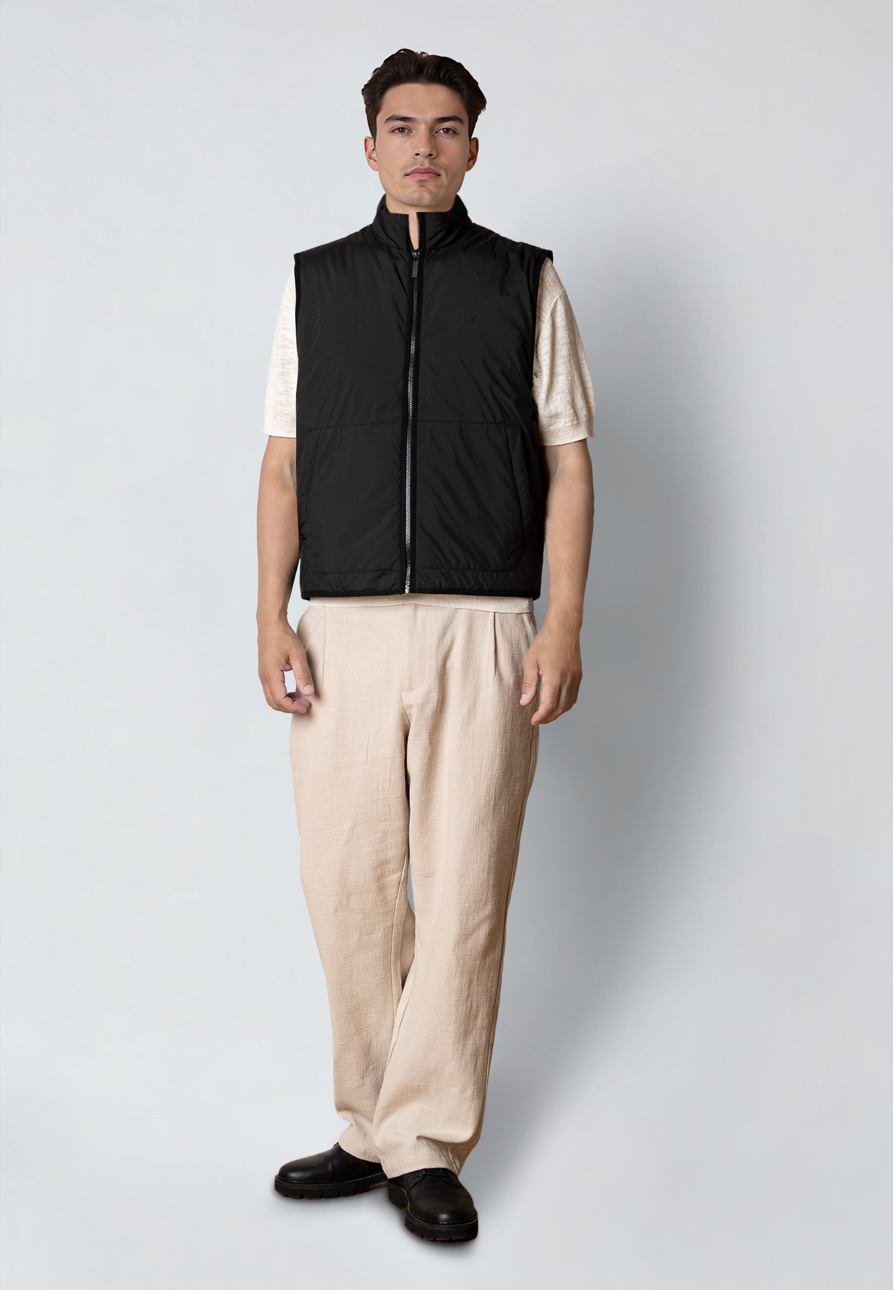 clean-cut-copenhagen-charly-ripstop-weste-schwarz-wattiert-herren image 3