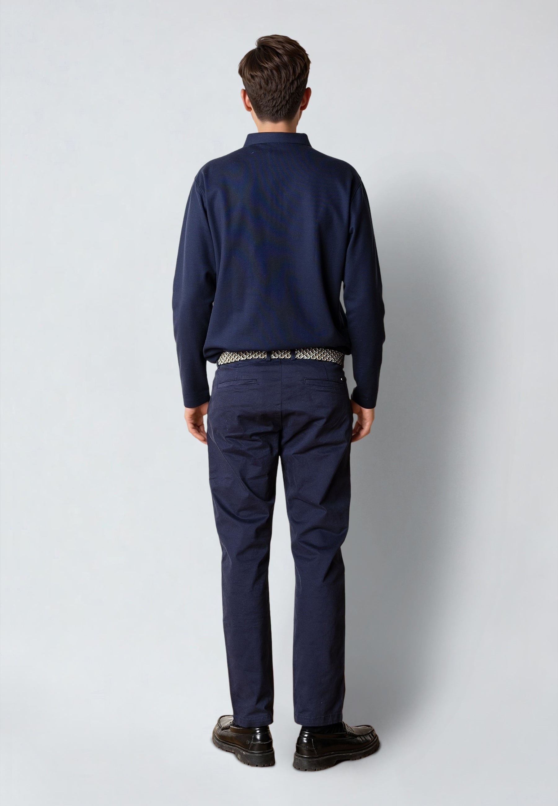 clean-cut-copenhagen-regular-twill-chinohose-navy-regular-fit image 2