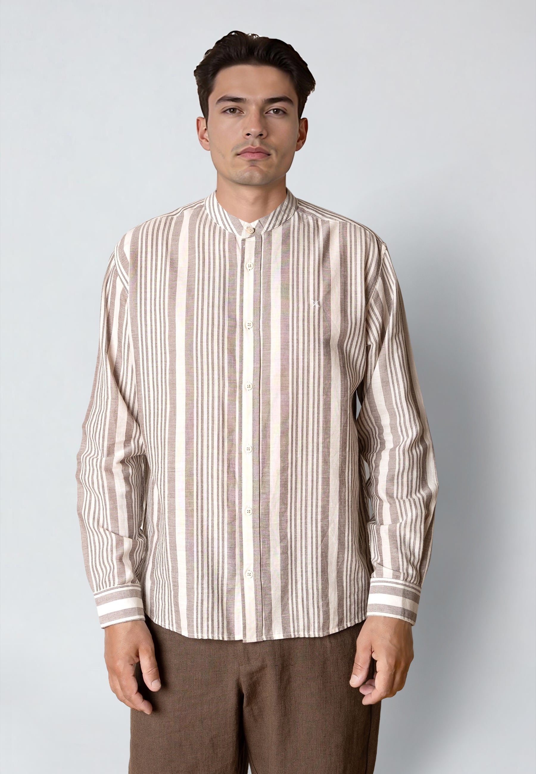 clean-cut-copenhagen-creed-shirt-shitake-herren-stehkragen image 2