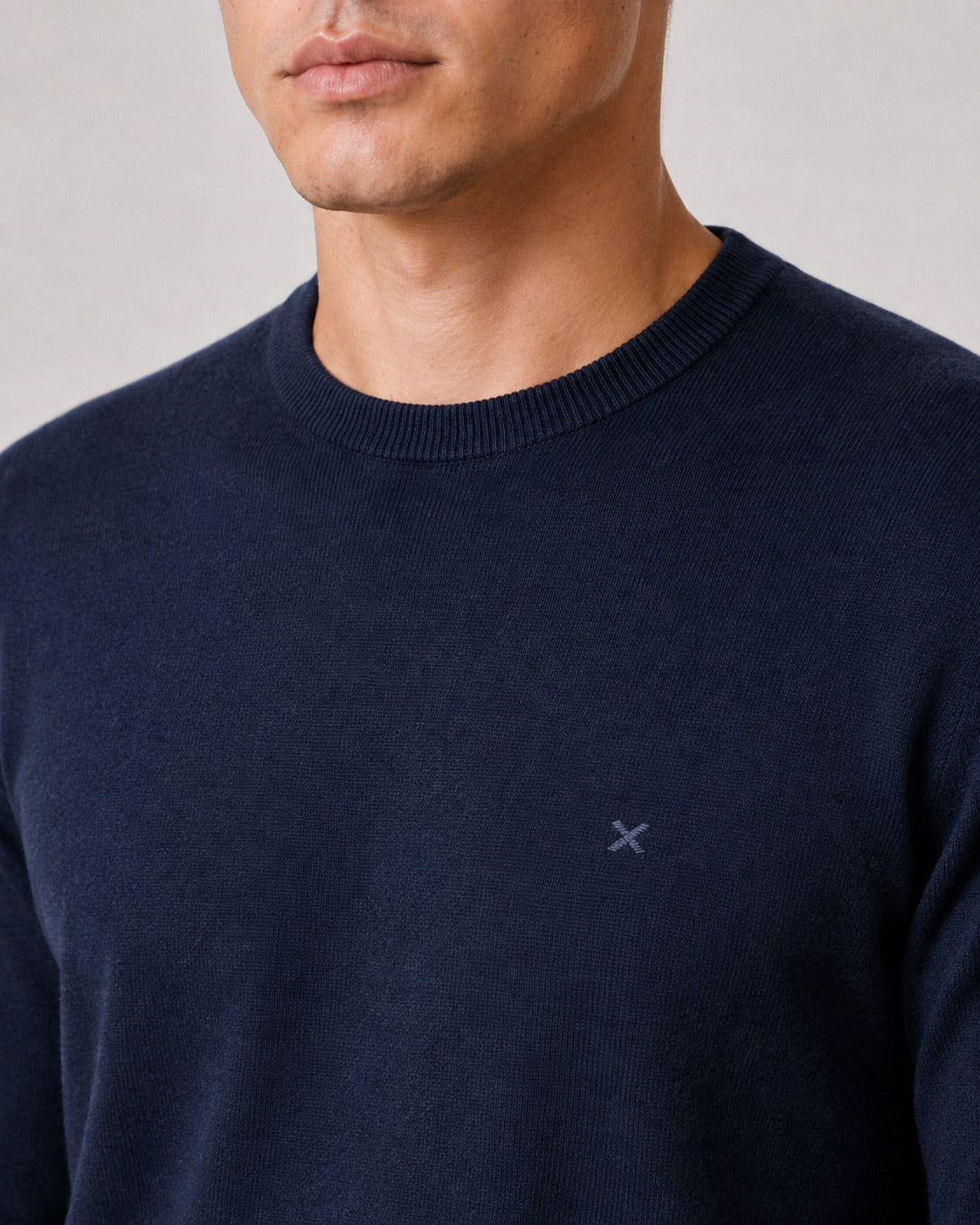 clean-cut-copenhagen-merino-crewneck-strickpullover-navy image 2
