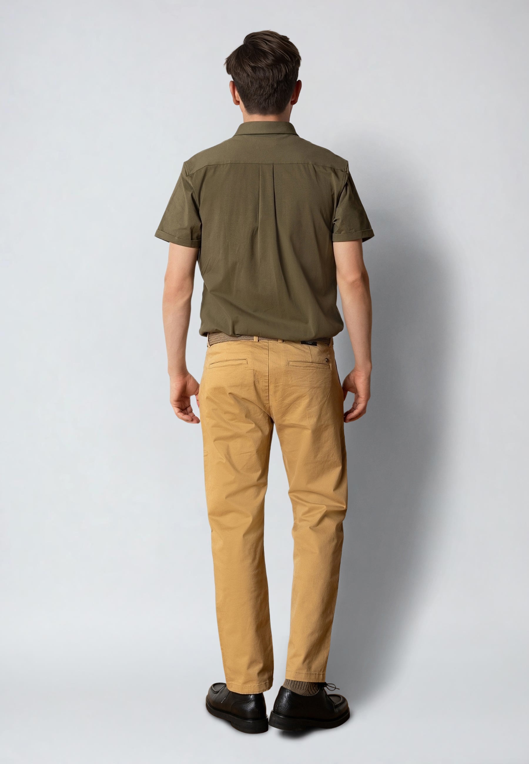 clean-cut-copenhagen-regular-twill-chino-khaki-stretch image 5