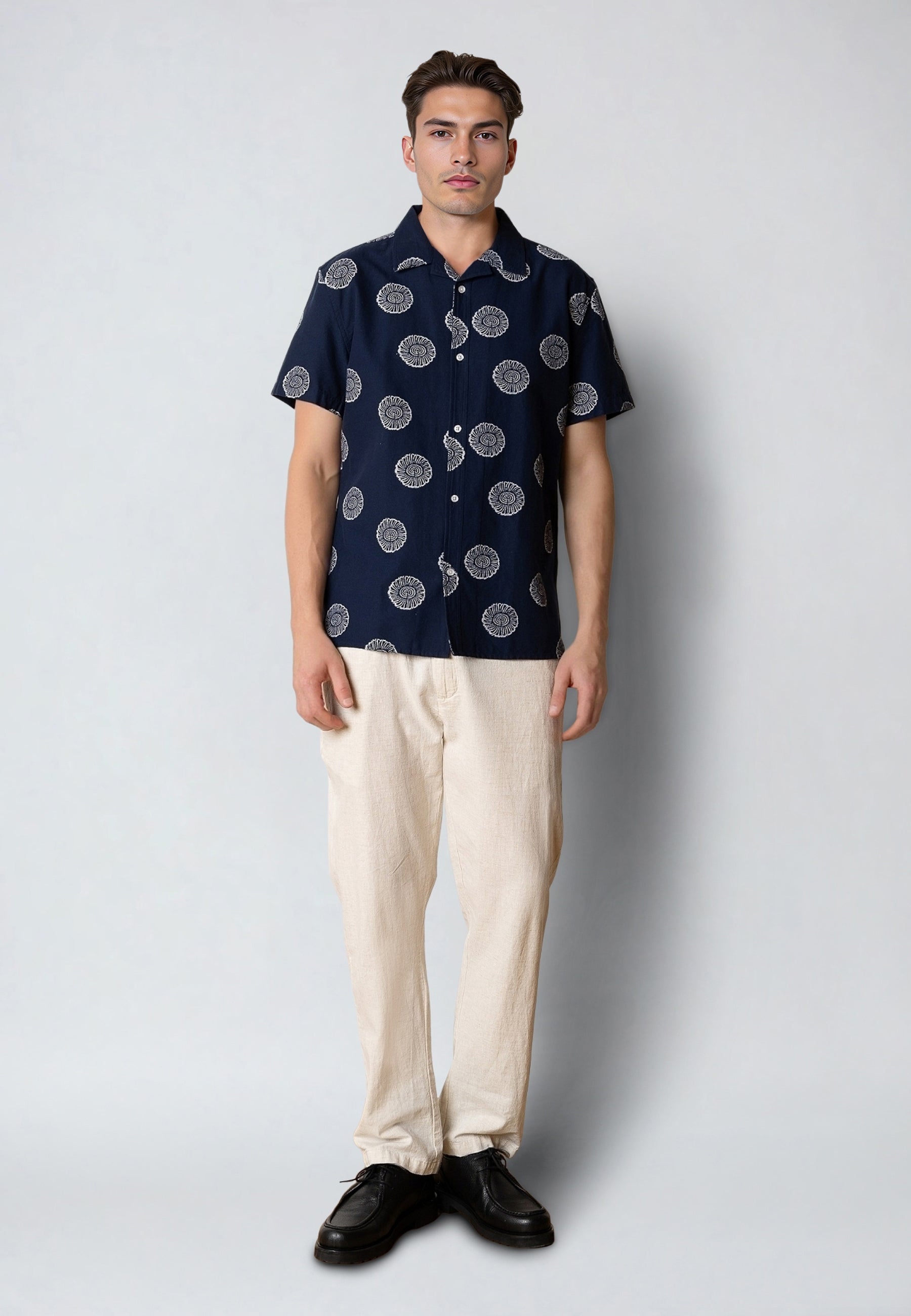 clean-cut-copenhagen-miller-bowling-hemd-navy-stickerei image 3