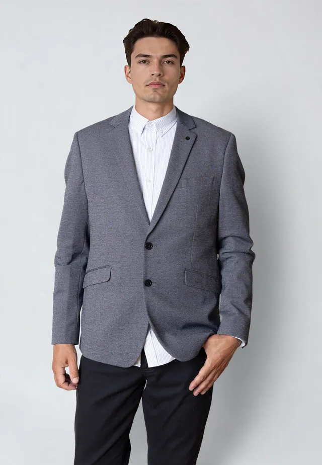clean-cut-copenhagen-milano-jersey-blazer-denim-melange image 1