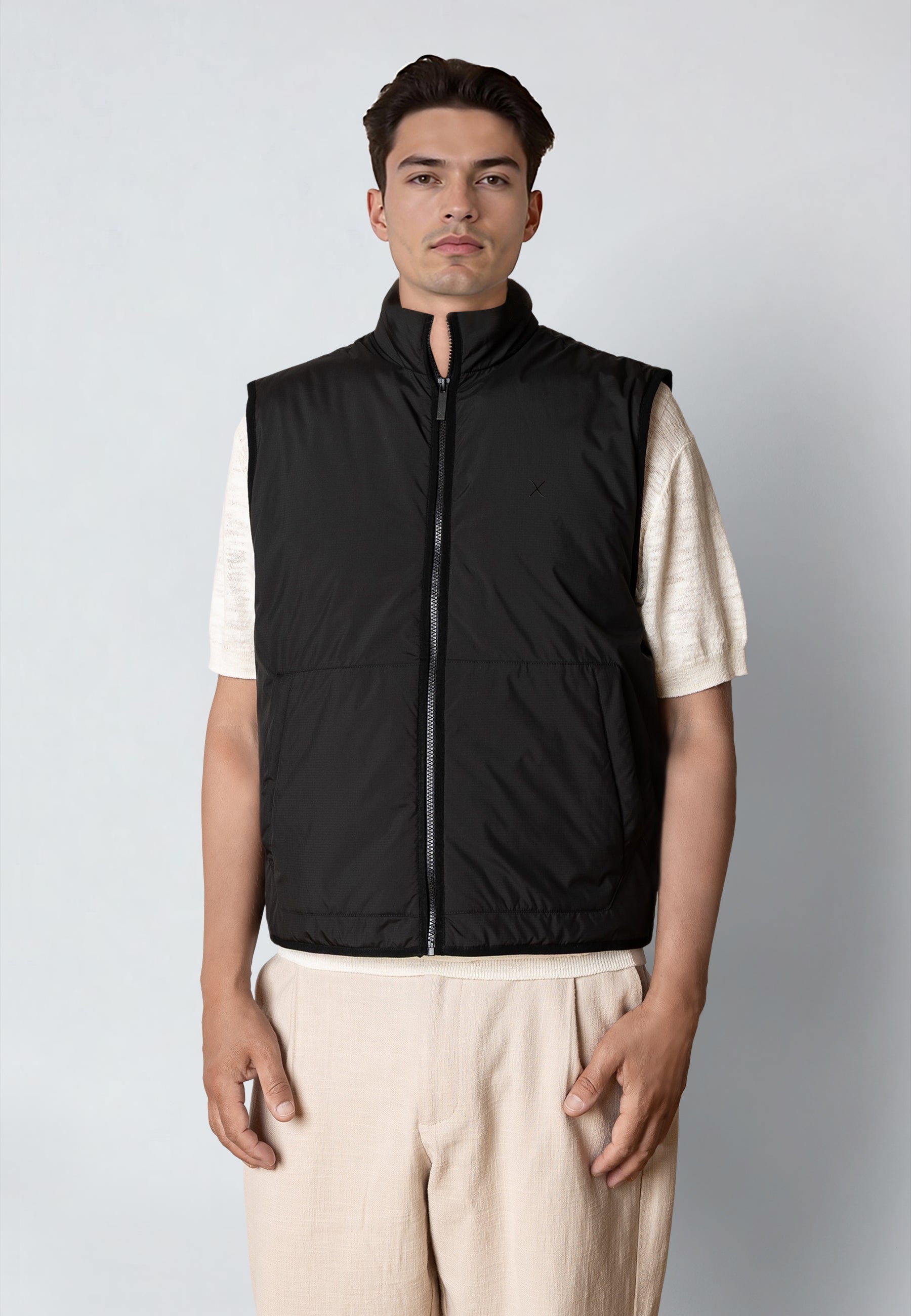 clean-cut-copenhagen-charly-ripstop-weste-schwarz-wattiert-herren image 2