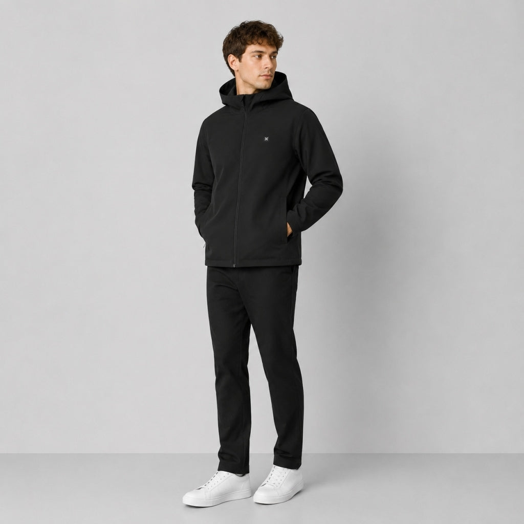 clean-cut-copenhagen-noah-jacke-herren-schwarz-wasserdicht image 3