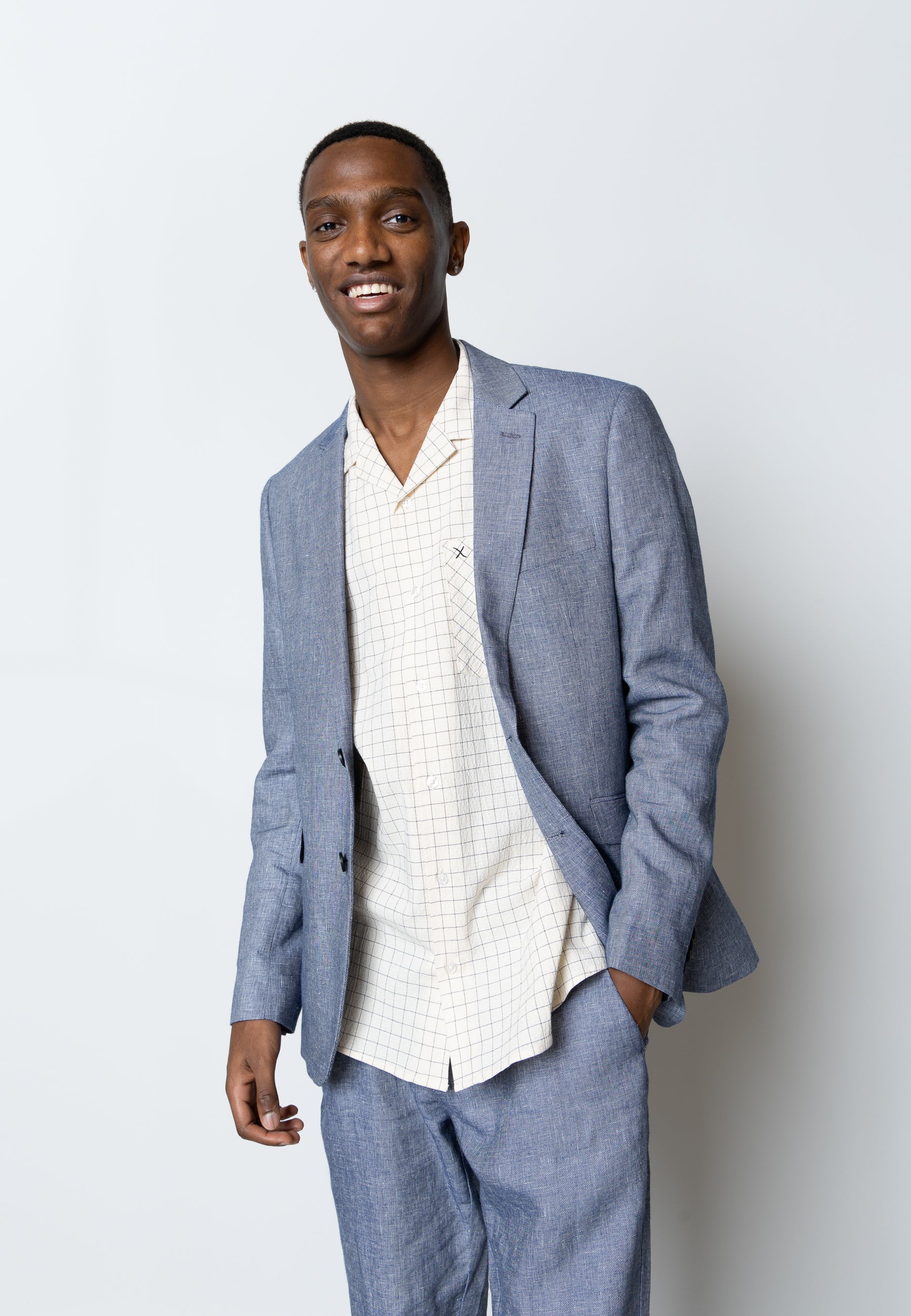 clean-cut-copenhagen-roman-leinen-blazer-khaki-melange-herren image 8