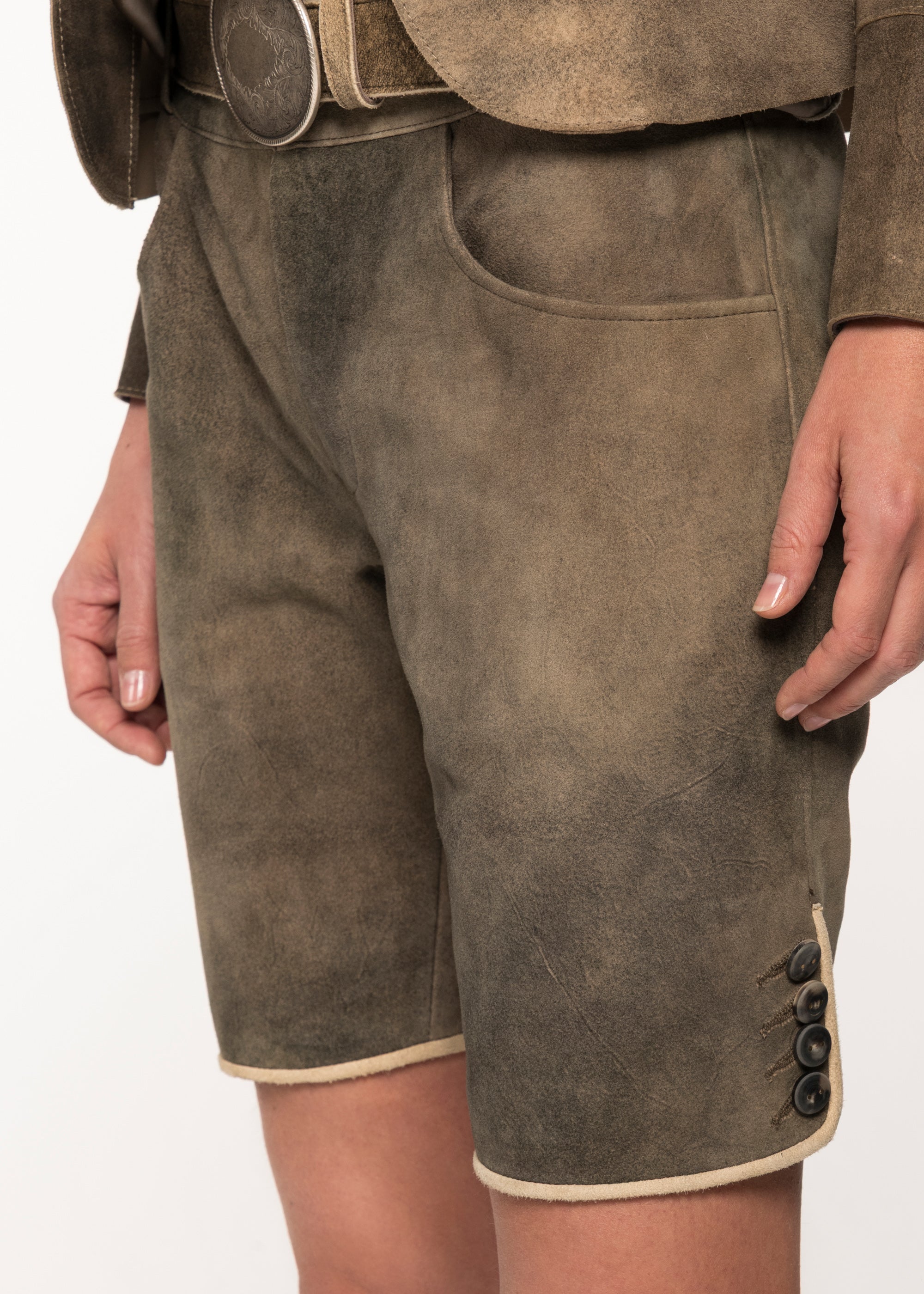 beckert-damen-lederhosen-cathryn-lederhose-smoke-kurz image 3