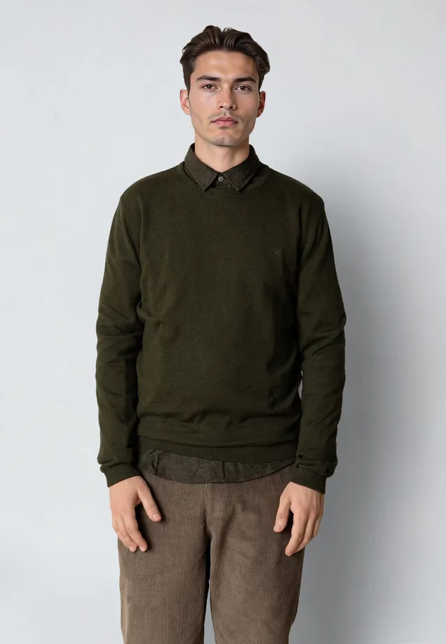 clean-cut-claude-strickpullover-rosin-melange-baumwolle image 1
