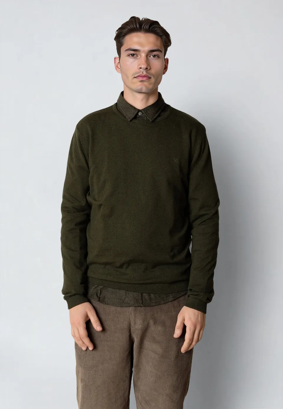 clean-cut-claude-strickpullover-rosin-melange-baumwolle image 1