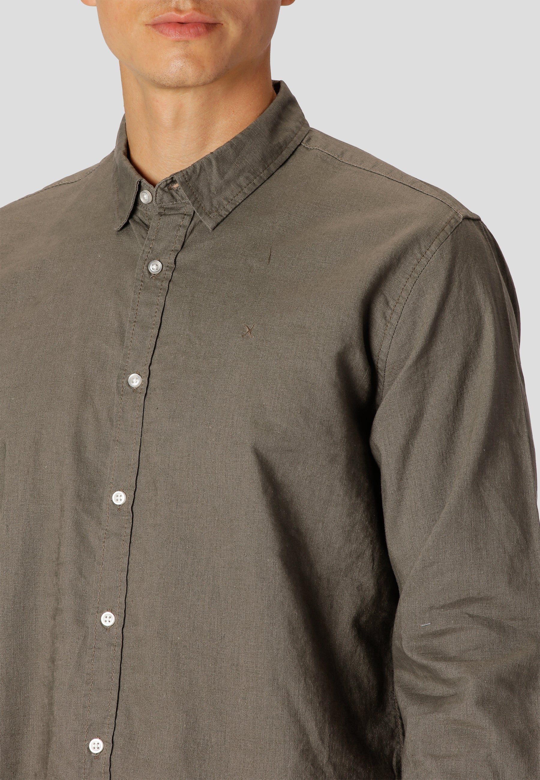 clean-cut-copenhagen-cotton-linen-hemd-dusty-green-herren-leicht image 2