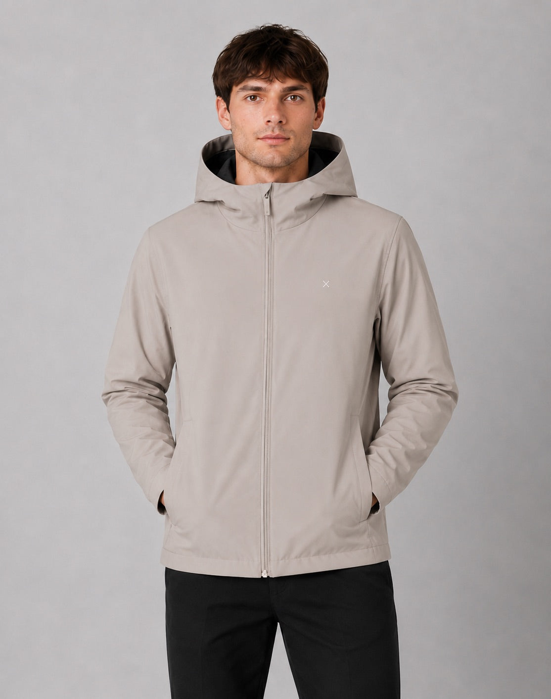 clean-cut-copenhagen-noah-jacke-brindle-beige-wasserdicht image 1