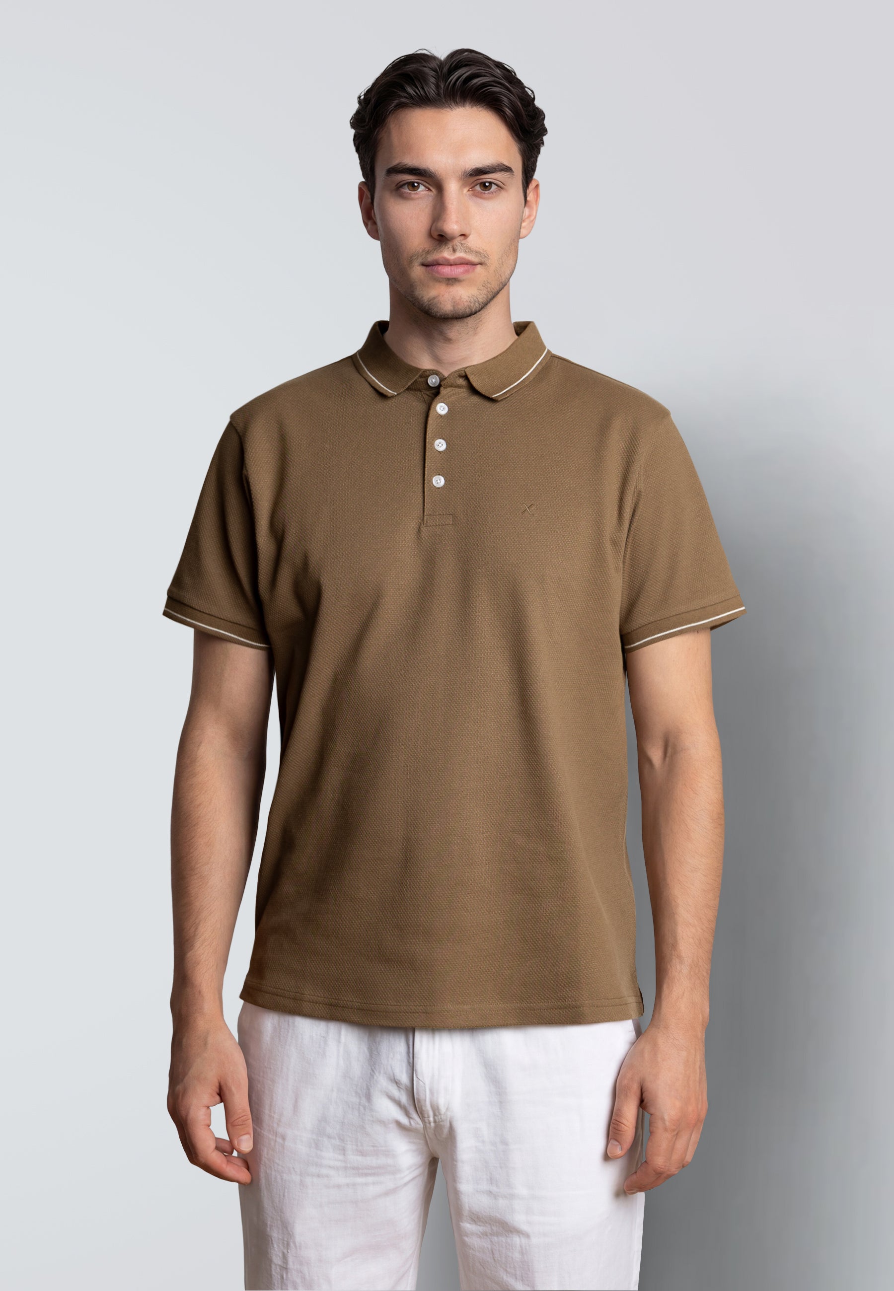clean-cut-copenhagen-raphael-polo-shitake-stretch image 2