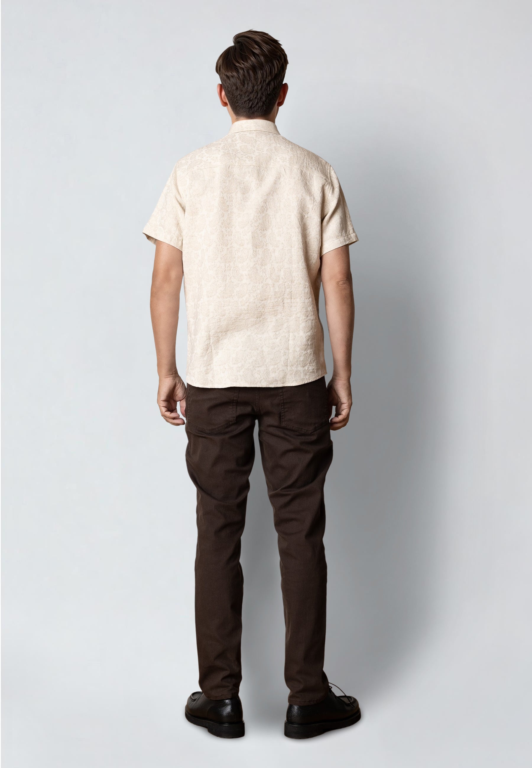 clean-cut-copenhagen-forde-kurzarm-hemd-ecru-baumwolle image 4