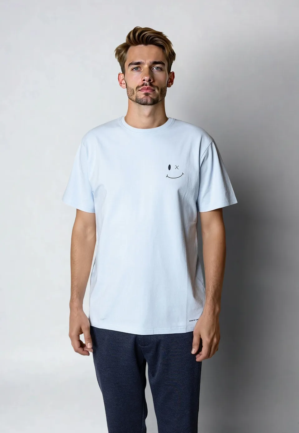 clean-cut-copenhagen-patrick-organic-t-shirt-hellblau-bio-baumwolle image 1