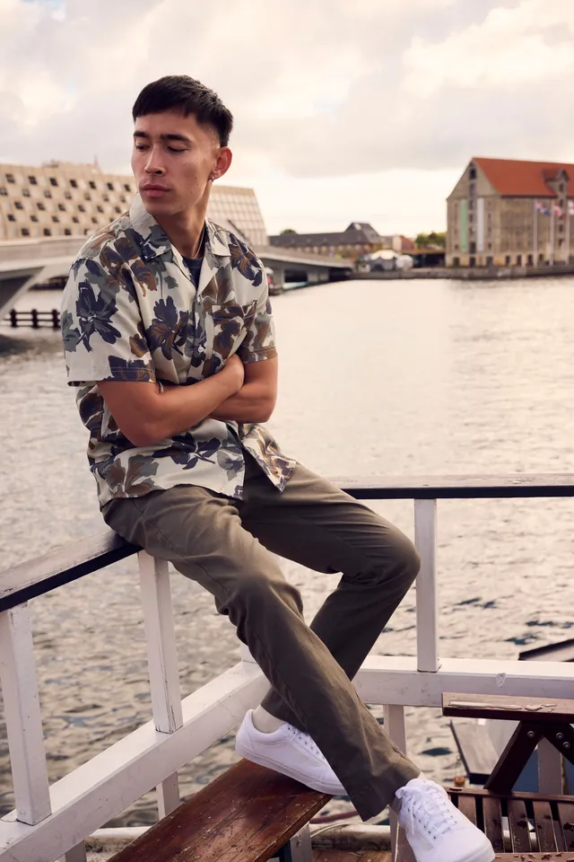 clean-cut-copenhagen-barcelona-hose-dusty-green-leinen-xs image 1