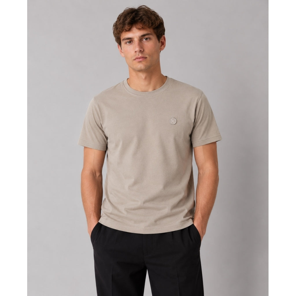 clean-cut-copenhagen-x-organic-t-shirt-brindle-beige image 5