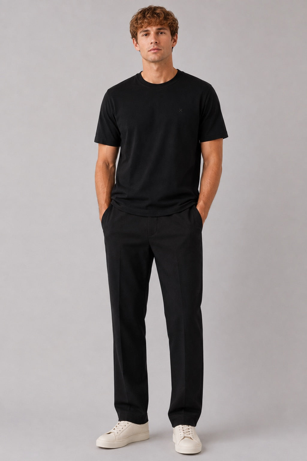 clean-cut-copenhagen-stable-t-shirt-schwarz-baumwolle-basic image 2