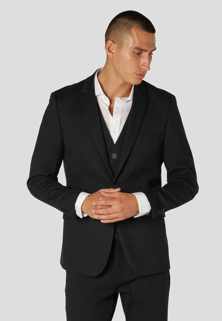 clean-cut-copenhagen-milano-jersey-blazer-schwarz-stretch image 1