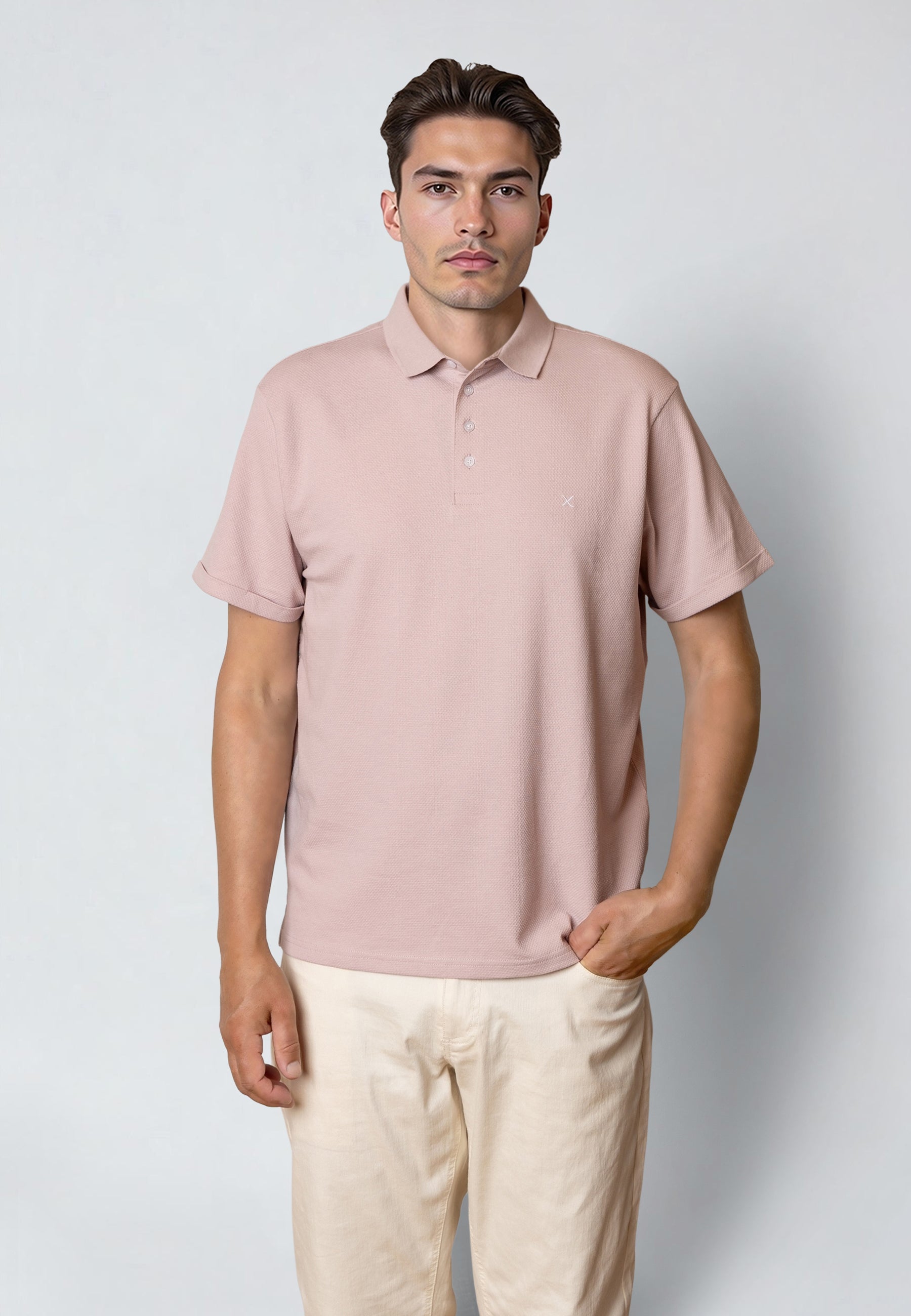 clean-cut-copenhagen-silkeborg-stretch-polo-violet-ice image 1