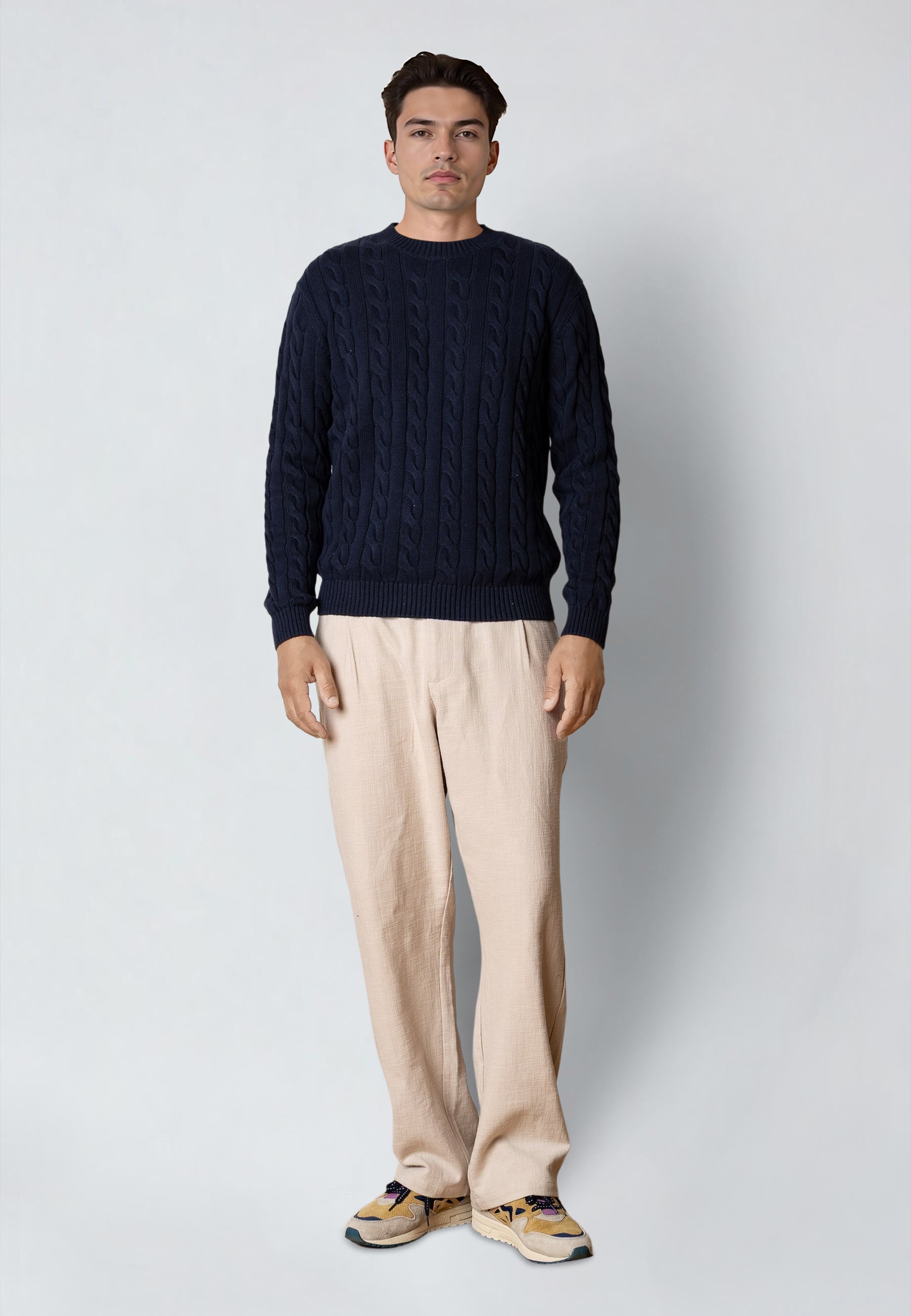 clean-cut-copenhagen-august-strickpullover-navy-zopfmuster image 3