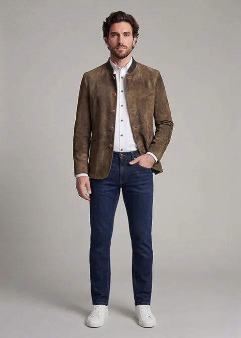 beckert-jacken-chester-lederjacke-bronze-ziegenvelours image 1