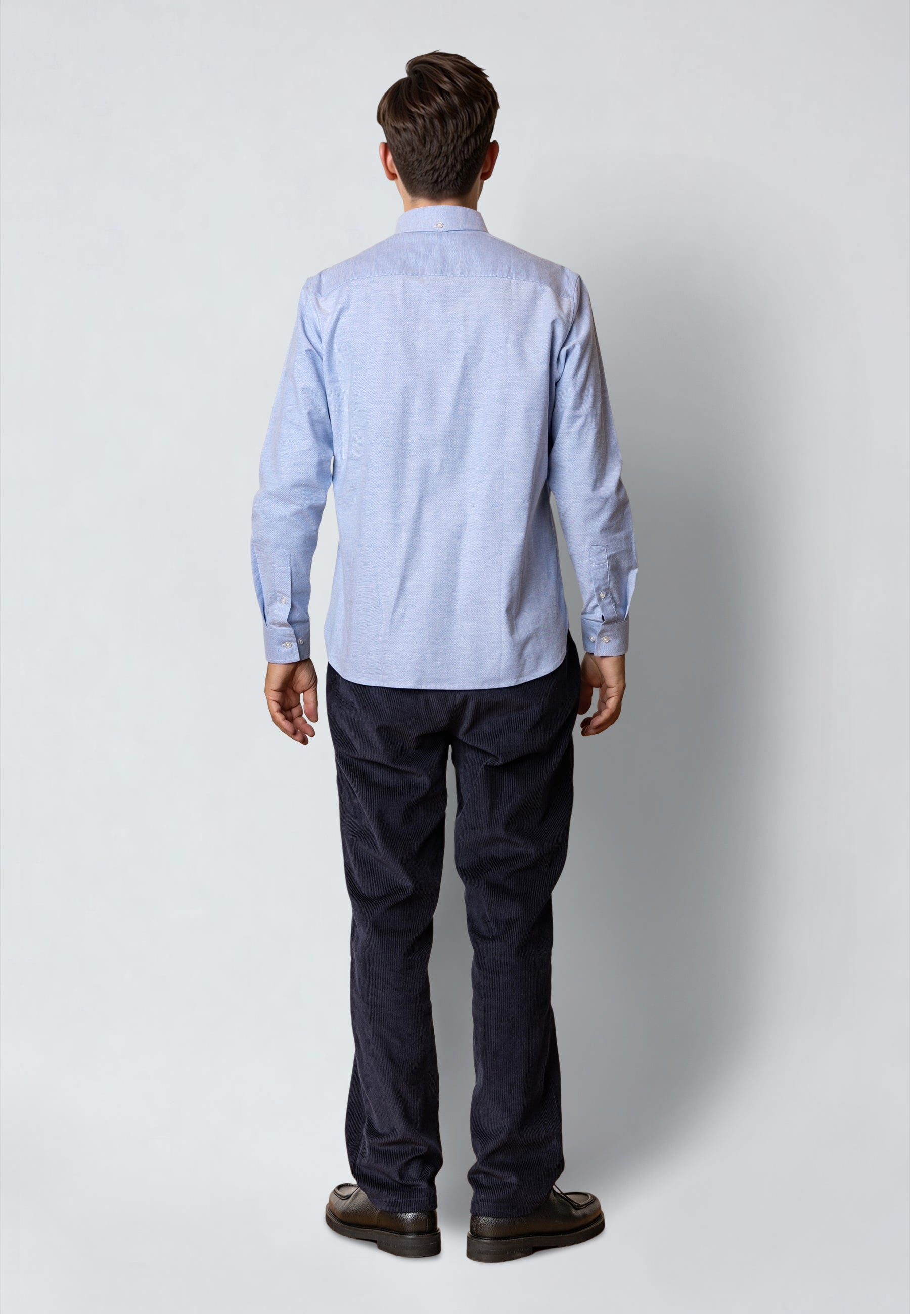 clean-cut-copenhagen-oxford-stretch-herrenhemd-hellblau-baumwolle image 4