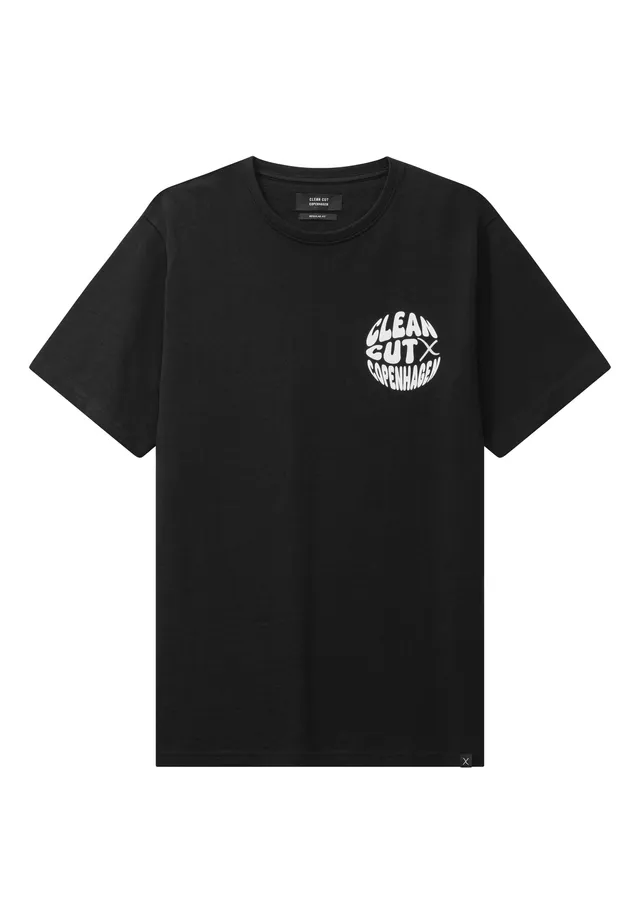clean-cut-copenhagen-circle-t-shirt-herren-schwarz-baumwolle image 1