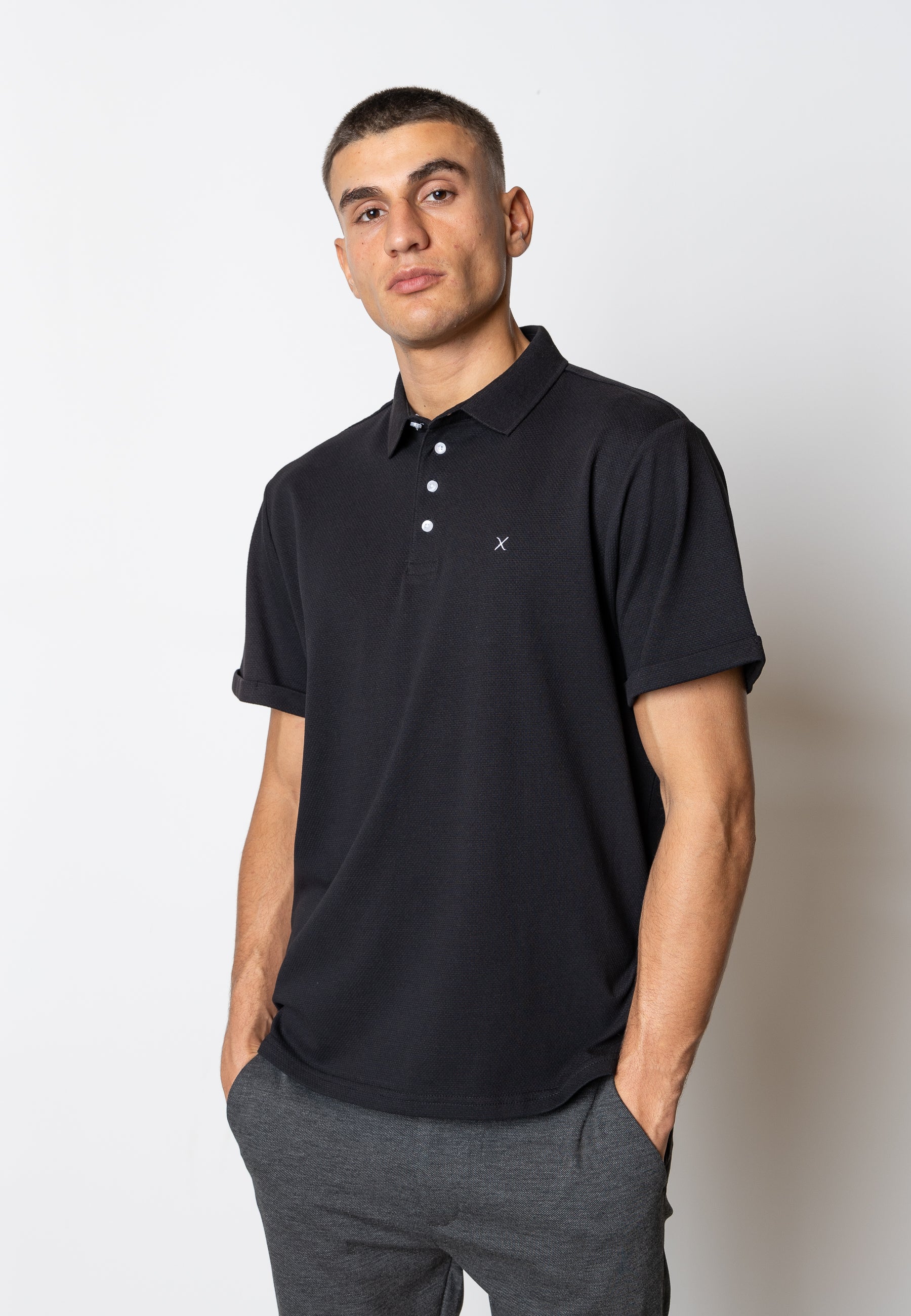clean-cut-copenhagen-silkeborg-polo-herren-schwarz image 1