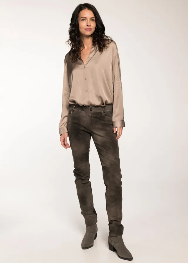 beckert-cortney-damen-lederhose-roggen-wildbockleder image 1
